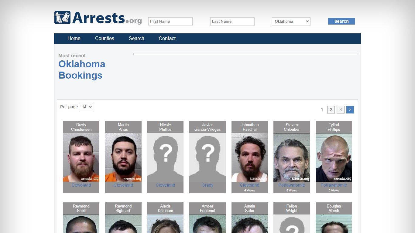 Oklahoma Arrests and Inmate Search